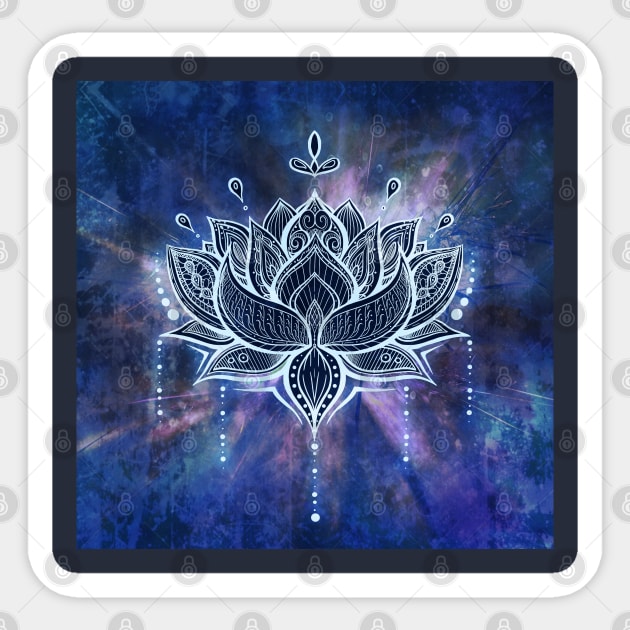 Blue Lotus 2 Sticker by MCAshe spiritual art 